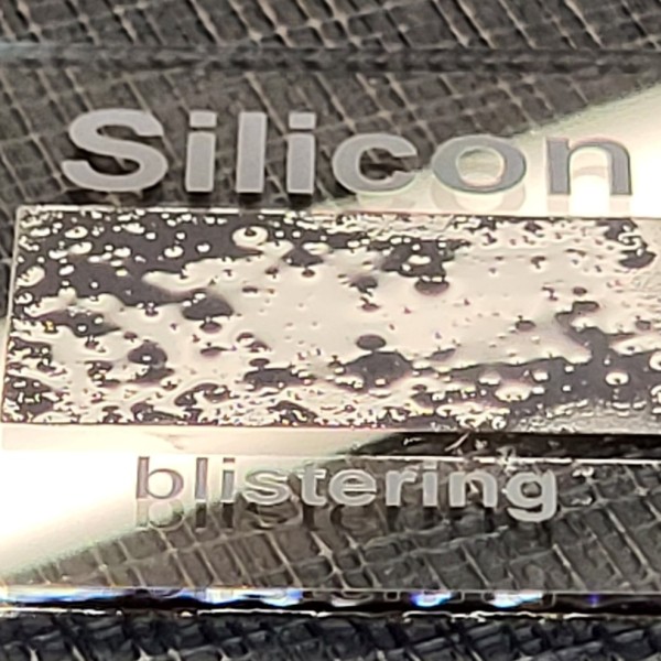 PVD layers transferred with a laser show remarkable "nano effects", part 2